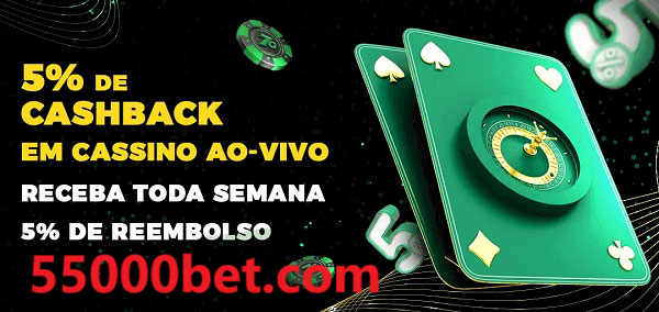 Promoções do cassino ao Vivo 5500bet